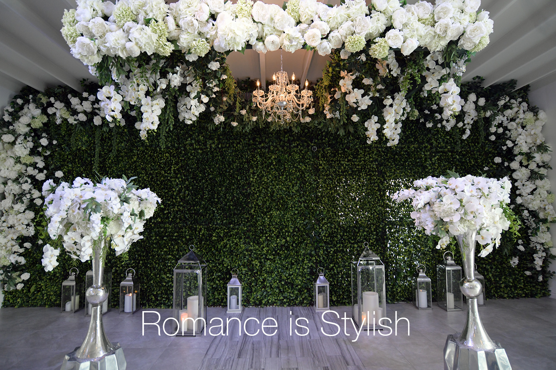 Albertson Wedding Chapel decorations 2020