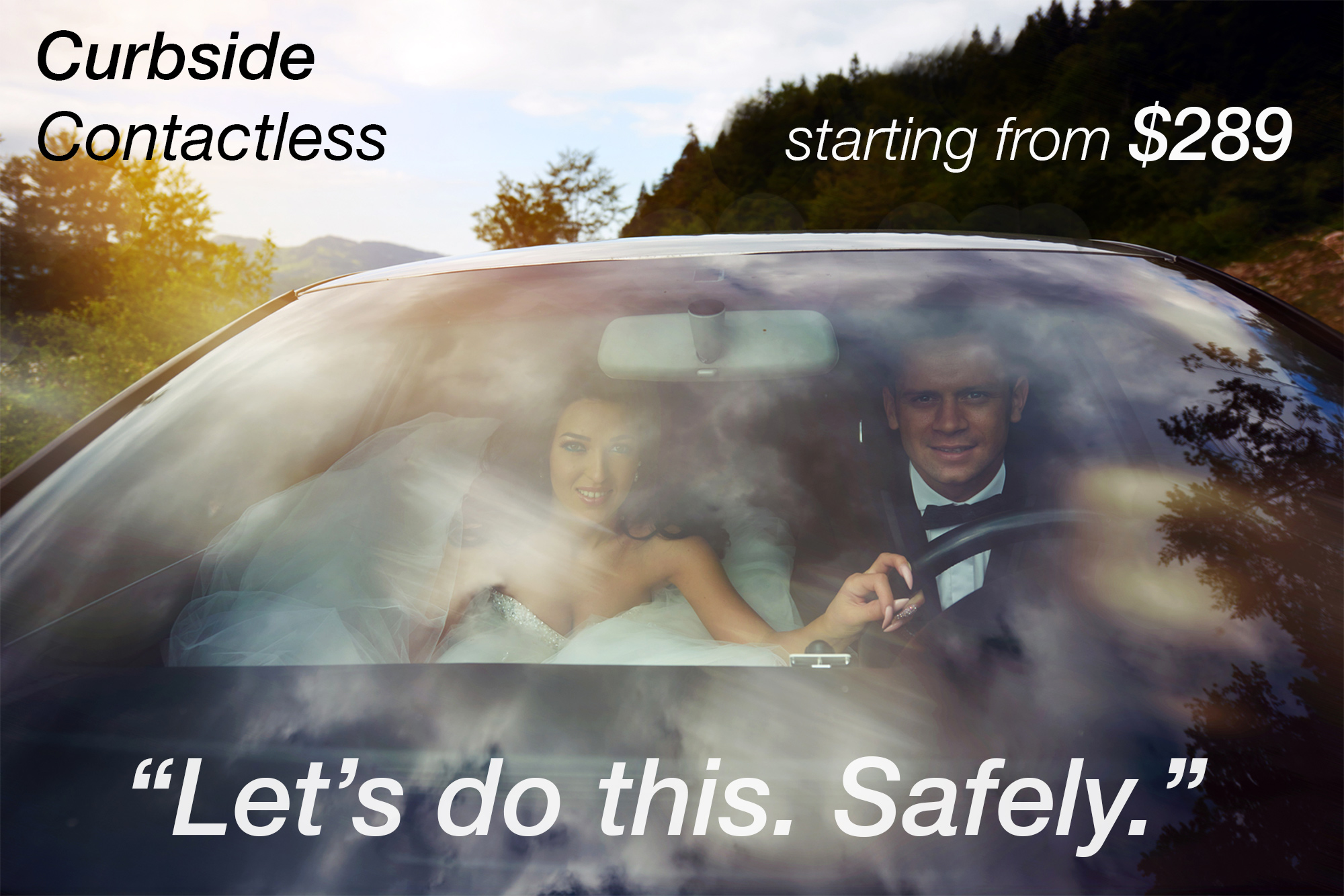 albertson contacless curbside weddings fast