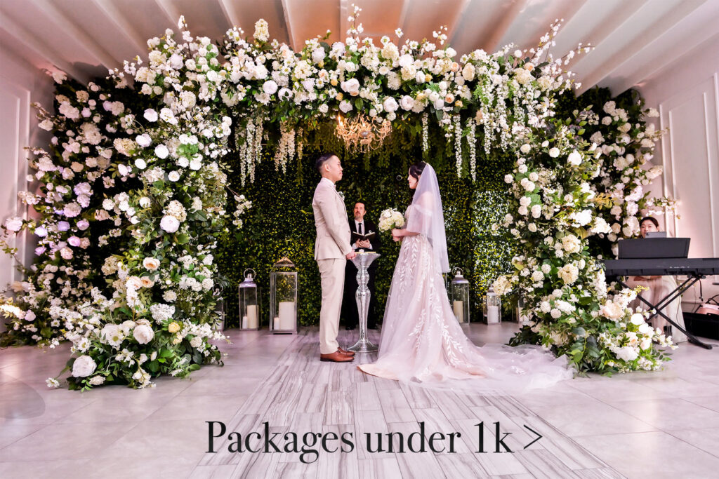 albertson wedding chapel packages under 1k