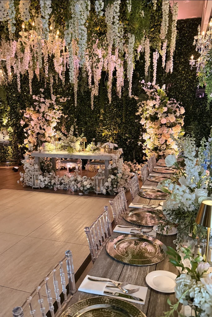 the interior of the wedding reception space of Albertson Wedding Chapel in Los Angeles 2026