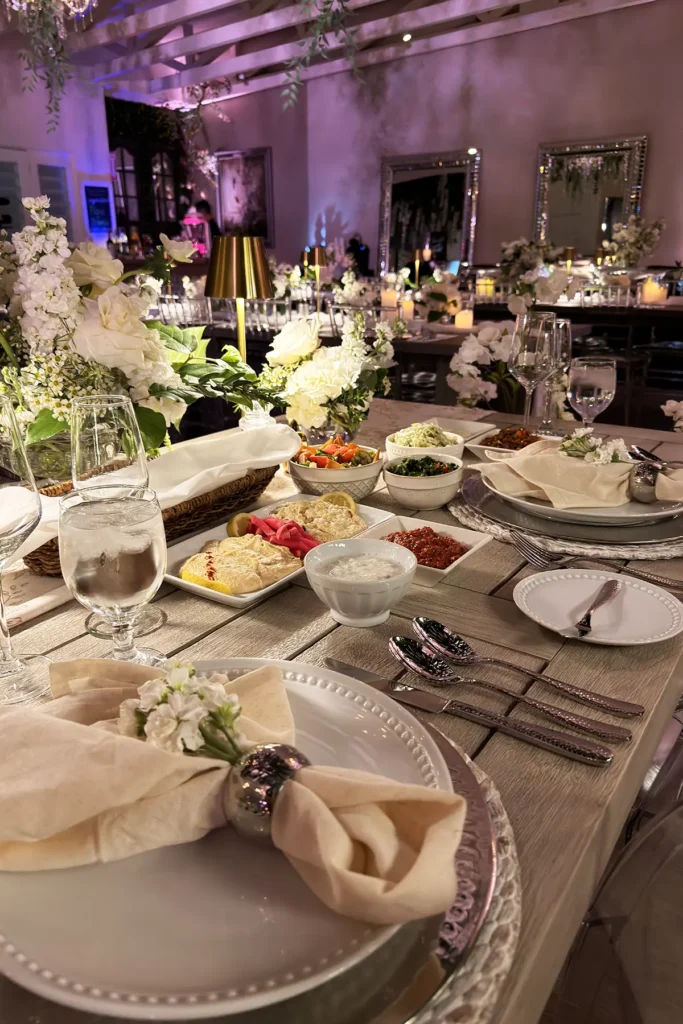 carousel catering at albertson Wedding chapel receptions
