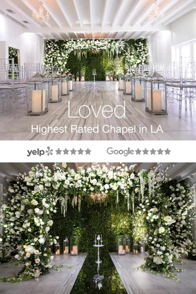 Albertson Wedding Chapel in Los Angeles is the highest rated chapel in LA