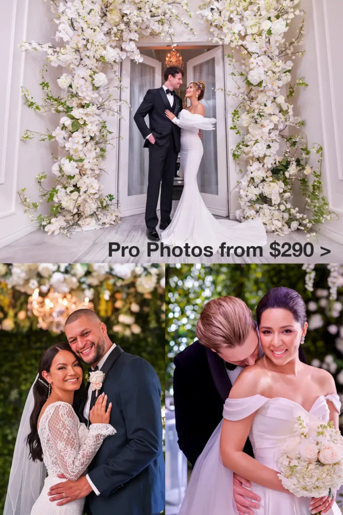 Marry today from $320 at Albertson Wedding Chapel in Los Angeles — same-day legal marriage, with pro wedding photography from $290