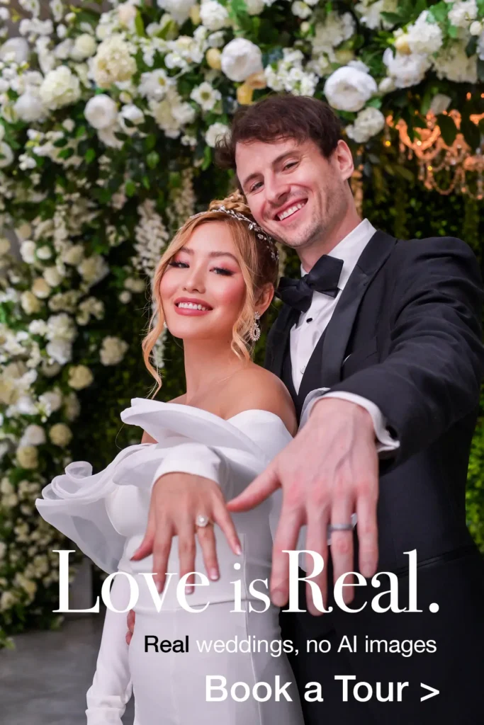 Love is Real - real weddings at Albertson Wedding Chapel in Los Angeles, not AI images.